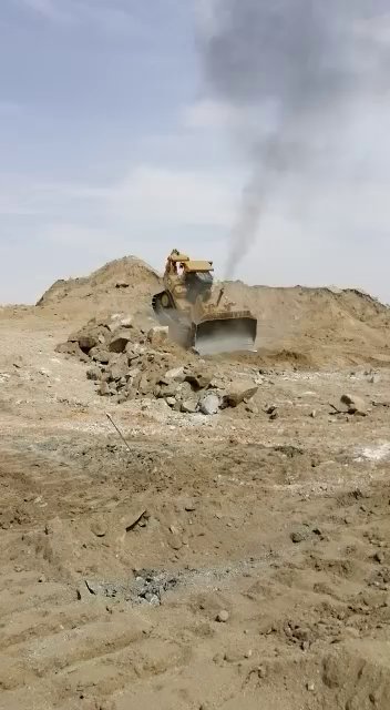 أعمال القطع والردم مشروع الطايف