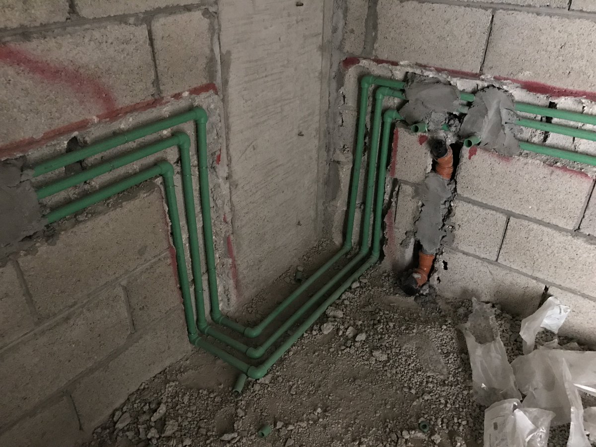 تمديد المواسير بجميع انواعها